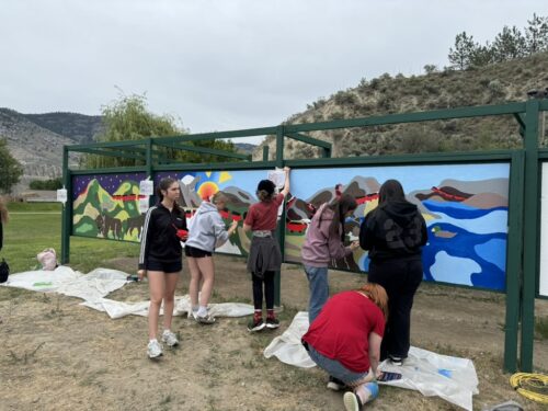 Maze Mural is underway